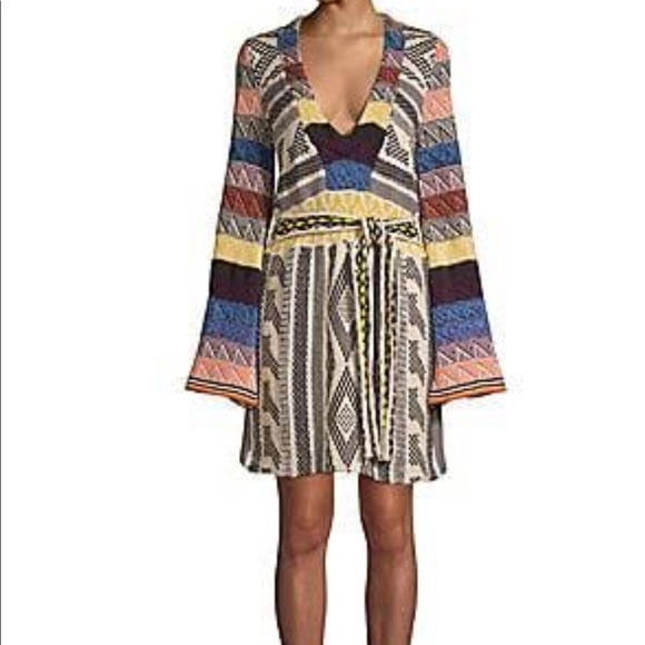 🍂🍁Free People Patchwork Sweater Dress - NWOT - Picture 3 of 4